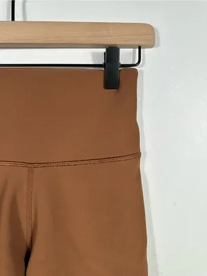 Aritzia TnAction Ribbed High Rise Biker Shorts Brown Women’s Size‎ Small Athletic Yoga thumbnail 4