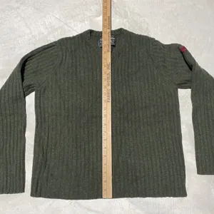 Abercrombie Fitch Women's SZ L VTG Wool Fair Isle Sweater Hong Kong Military AF thumbnail 6