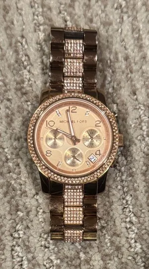 Michael Kors Rose Gold and Brown Timepiece thumbnail 1