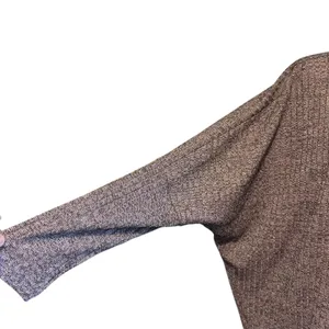 She + Sky Women Pullover Knit Crop Sweater SZ M Multicolor Metallic Oversized thumbnail 4