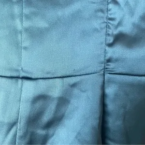 Petal & Pup Opal Navy Blue Satin Long Balloon Sleeve Wrap Mini Dress 4 thumbnail 16