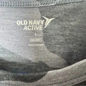 Old Navy Active Go Dry Women's Charcoal Camo Athletic Workout Tank Top Sz L thumbnail 6