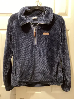 Columbia Navy Blue Teddy Fleece Jacket thumbnail 1