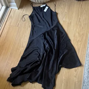 Astr Asymmetrical Black Dress thumbnail 1