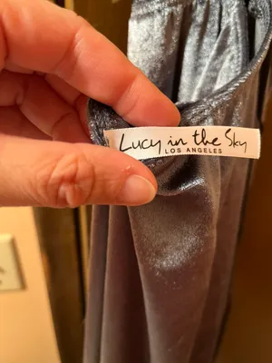 Lucy in the Sky Seychelles Front Twist Velvet Maxi Dress in Teal thumbnail 6
