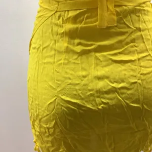 Yellow Halter Top and Fringe 100% Sarong Sarong Skirt thumbnail 6