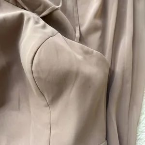Azazie Bailey Bridesmaid Taupe Dress Size A6 thumbnail 3