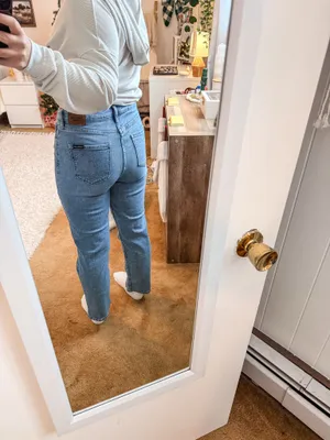Calvin Klein Straight Leg High-Rise Jeans thumbnail 2