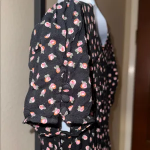 Free People Mia Empire-Waist Short Sleeve Jumpsuit Itsy Floral Black Women’s 4 thumbnail 8