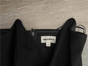 SUPERDOWN Zarah Hook Front Jumpsuit in Black thumbnail 5
