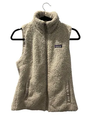 Patagonia El Cap Los Gatos Teddy Bear Vest Gray Size Small Women's Fleece Casual thumbnail 1