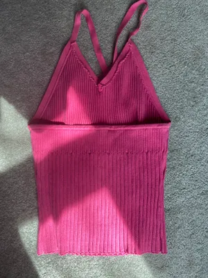 Reformation Delia Ribbed Halter Top thumbnail 4