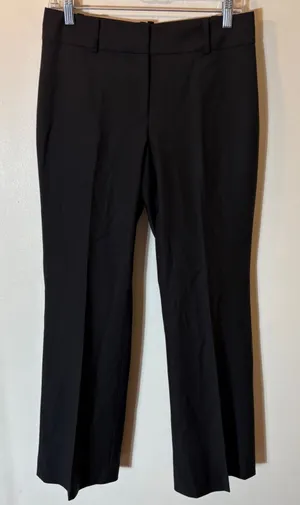 Ann Taylor Virgin Wool Blend Dress Pants Size 6P‎ Black thumbnail 1