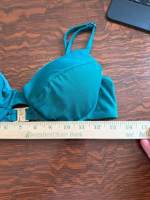 Kotomi Women’s Teal Underwire Bikini top - Teal size medium thumbnail 6
