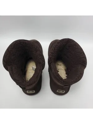 Bearpaw Shantelle Women's Winter Boots Brown Suede Wool Lined Bootie Size 9 M thumbnail 7