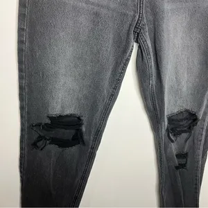 Bohme Harold distressed mom‎ jeans black size 27 thumbnail 5