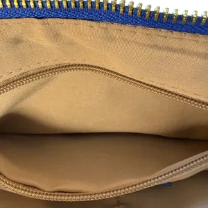 Chico's Royal‎ Blue Half Moon Bag Gold Chain Strap Trendy Shoulder Bag Purse thumbnail 5