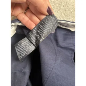 tory burch navy leg snap button mini flare crop trouser 6 Pockets Zip Button‎ thumbnail 5