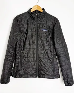 Patagonia Nano Puff Jacket Women’s Small Black Lightweight Quilted Coat thumbnail 1