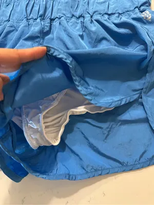 Free People Movement Blue High Rise Running Shorts L Athletic Activewear thumbnail 4