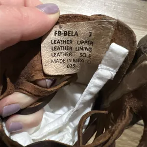FREEBIRD by Steven Booties Womens Size 7 Brown Woven Open Toe Block Heel thumbnail 7