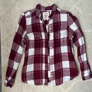 Red and white plaid flannel SO thumbnail 1