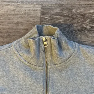 Everlane Gray Sweater High-Collar 1/4 Zip Sweatshirt Small Oversized thumbnail 5
