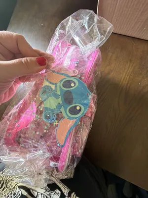 Disney Lilo & Stitch Clear Pink Glitter Backpack New thumbnail 5