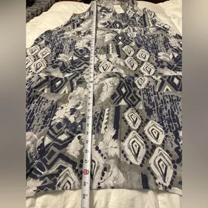Sorella Geometric Linen Maxi Cocoon Dress - NWT - Size XL thumbnail 12