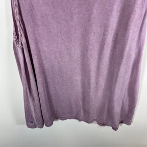 American Eagle Soft & Sexy Tank‎ Top Mauve Purple Braided Trim Sleeveless Large thumbnail 9