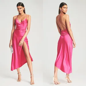 Retrofête NWT SER.O.YA Emma Silk Dress in Fuchsia Purple Women’s Size XS thumbnail 7