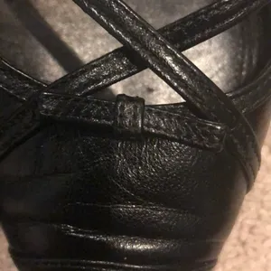 Prada Black Leather Criss-Cross Pointed Flats with Bow – Size 36.5 (Fits Like 7) thumbnail 7