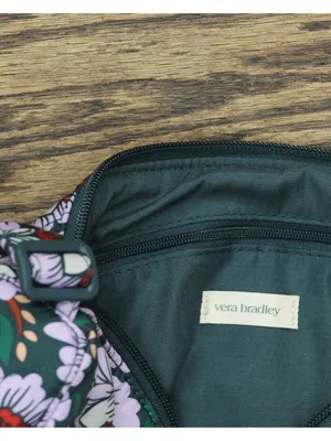 NEW Vera Bradley Quilted Floral Shoulder Bag Purple Green Multi One Size thumbnail 6
