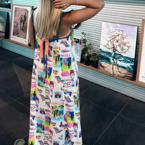 Tuscany colorful Maxi Dress thumbnail 2