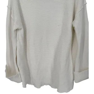 Free People La Brea Oversized V-Neck Chunky Long Sleeve Knit Sweater Size Medium thumbnail 11