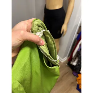 Maggy London Vintage 100% Silk Lime Green Sheath Dress Short Sleeve Size 16 thumbnail 6