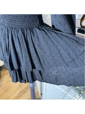 Princess Polly tiered babydoll dress romper ballooned sleeve boho whimsigoth XS thumbnail 10