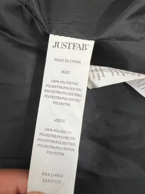 JustFab Black & White Marled Textured Asymmetrical Zip Coat 2X NWT thumbnail 8