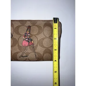 NEW Coach Bonnie Cashin Signature Corner Zip Wristlet‎ 57586 IMGold/Khaki L thumbnail 6