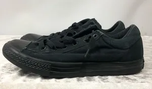 Converse shoes black chuck taylor all star sneakers size 8 unisex junior thumbnail 1