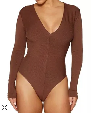 Naked Wardrobe Deep V Bodysuit thumbnail 1