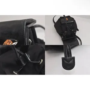 Gucci Black Backpack with Bamboo Handle thumbnail 8