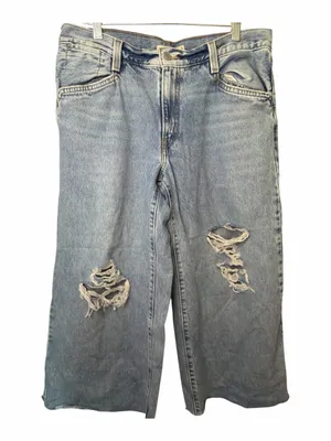 Levi’s ‘94 Wide Leg Baggy Jeans Distressed Cropped thumbnail 1