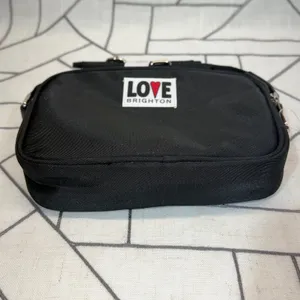 Brighton Crossbody Bag Small Black Heart Webbed Strap Camera‎ Bag thumbnail 9