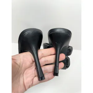Abound Mule Sandals Size 6.5 Black Square Toe Woven‎ Stiletto Open Toe Heels thumbnail 7