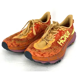 Hoka One One Speedgoat 6 Womens 9.5 Trail Running Shoes Orange Red Vibram thumbnail 9