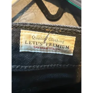Levis Premium 501 Original Shorts Midnight Black Distressed Denim 28 NWT thumbnail 4