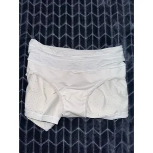 LULULEMON Women's Speed Up Shorts White stretch Size 4 thumbnail 5