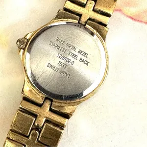 Anne Klein gold tone rhinestone Watch thumbnail 5