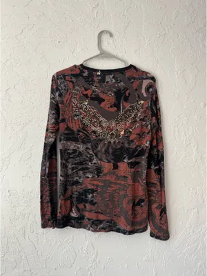 Anama Y2K Vintage Long Sleeve Henley thumbnail 2